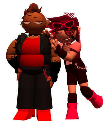 Rosepunged (Design on left belongs to @sofytdc)